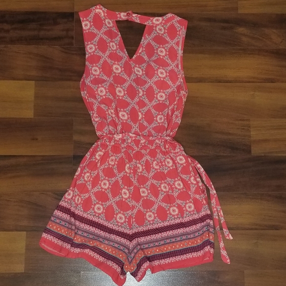 BeBop coral multicolor romper Small - Picture 4 of 7